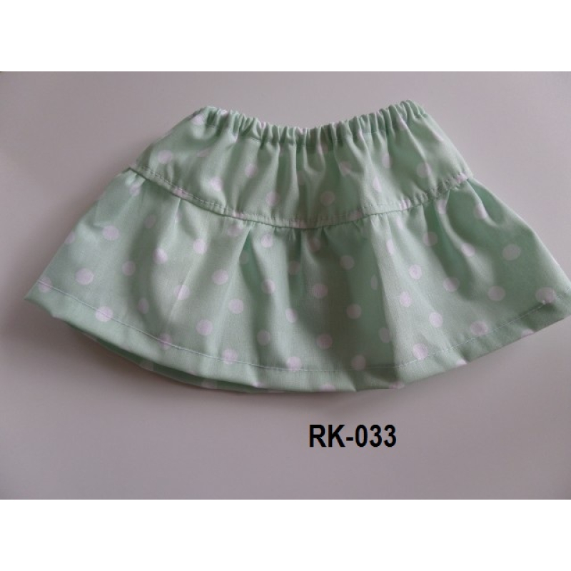 Rokje mint groen met stippen